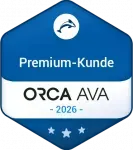 Logo der Software ORCA AVA, PlanArt ist Premium-Kunde, Kostenverwaltung, Ausschreibung, LV